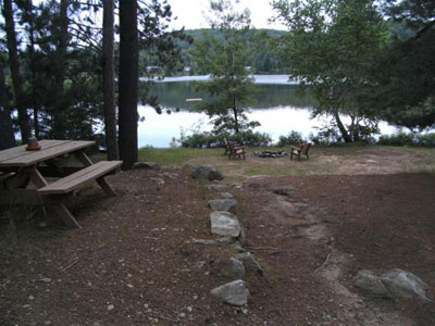 Picnic table near the lake